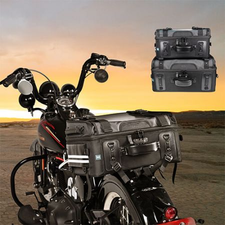 Velkoobchodní Cruiser Rear Bag - Motocyklová taška na střešní nosič, taška na zadní opěrku, taška na opěradlo, taška na zadní opěrku.